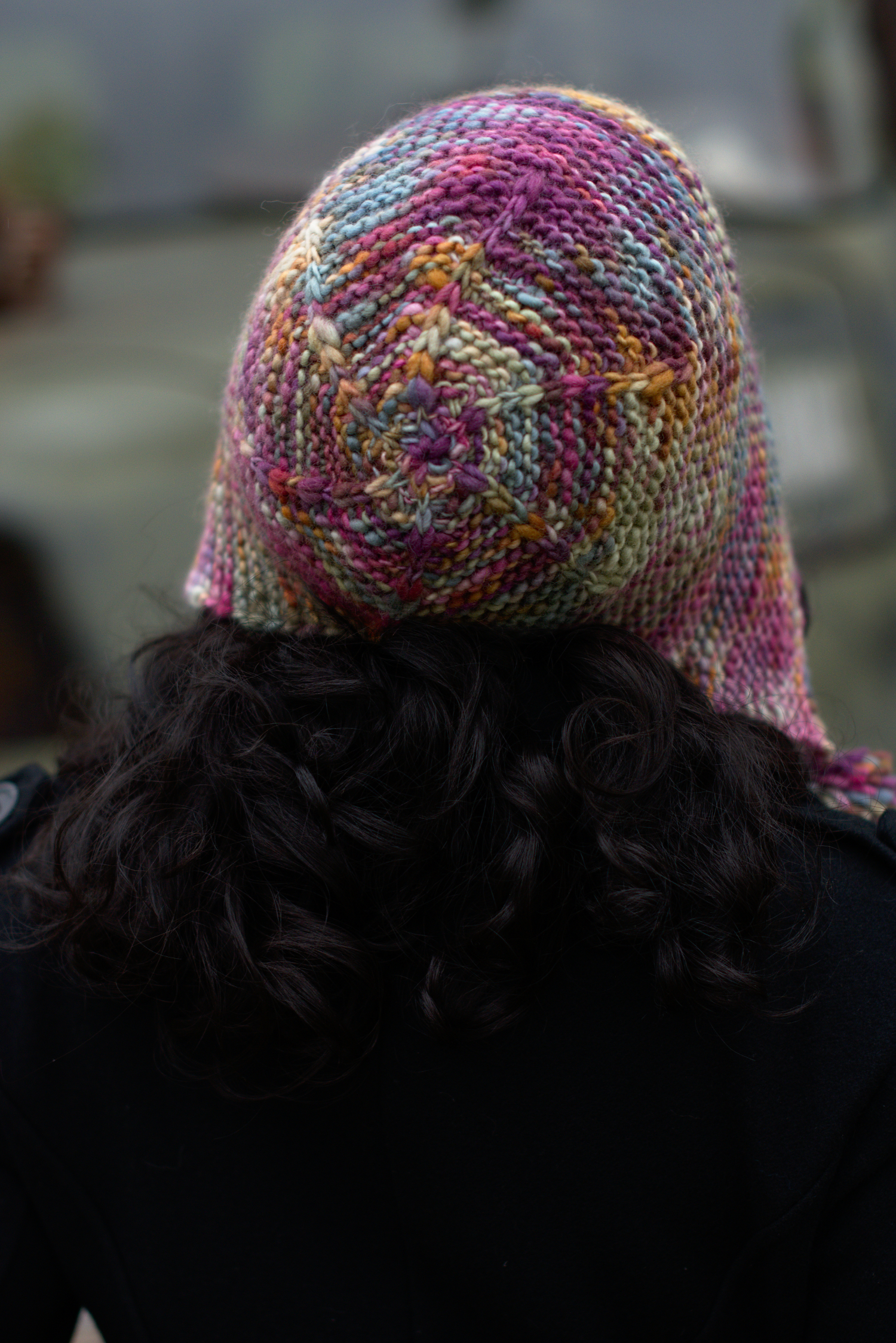 Angelica's Bonnet hand knitting Hat pattern for chunky weight yarn