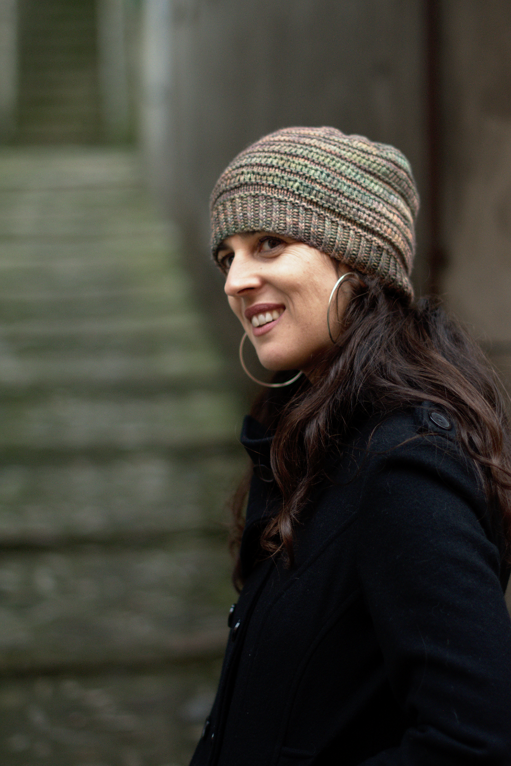 DS Slouch hand knitting pattern for slouch Hat for hand-dyed worsted weight yarn