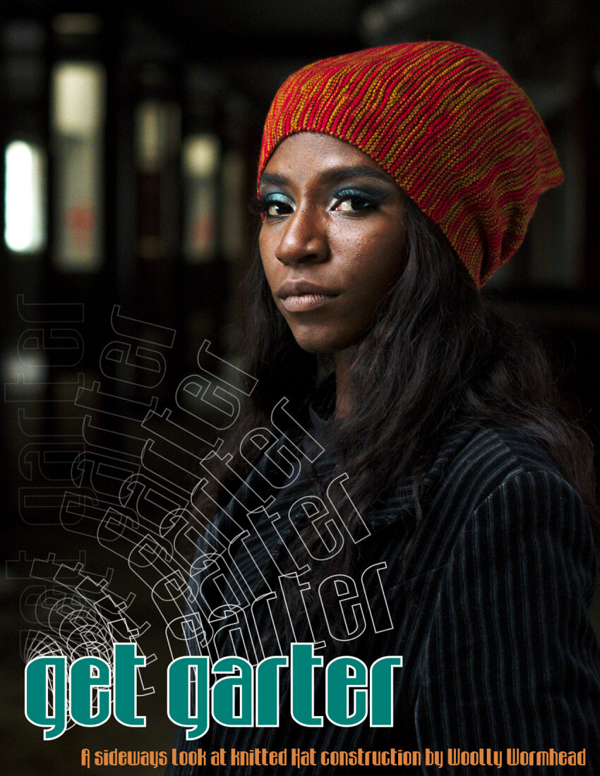 Get Garter eBook about sideways knit Hat construction