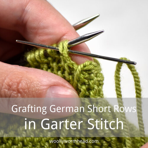 Grafting German Short Rows in Garter Stitch — Woolly Wormhead