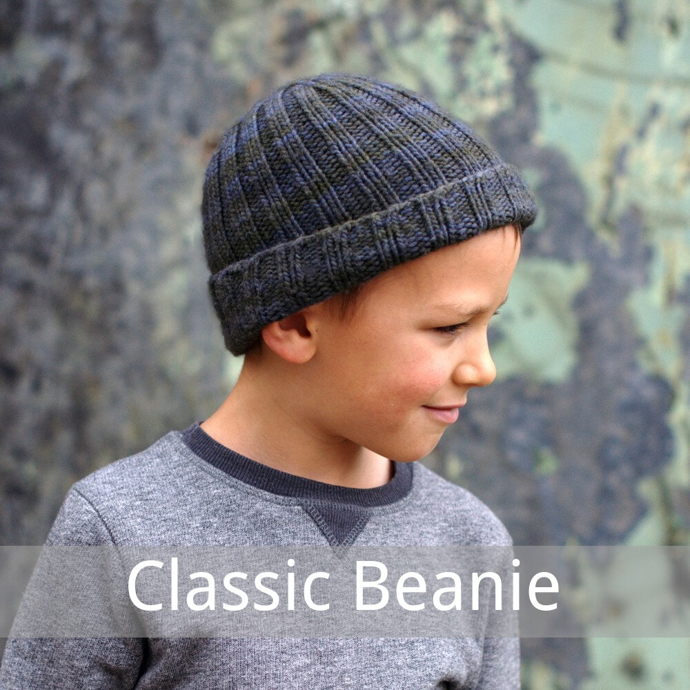 Classic Beanie free knitting pattern