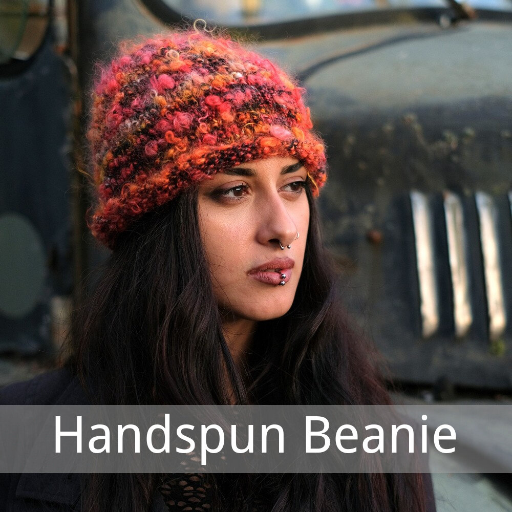 Handspun Beanie free knitting pattern