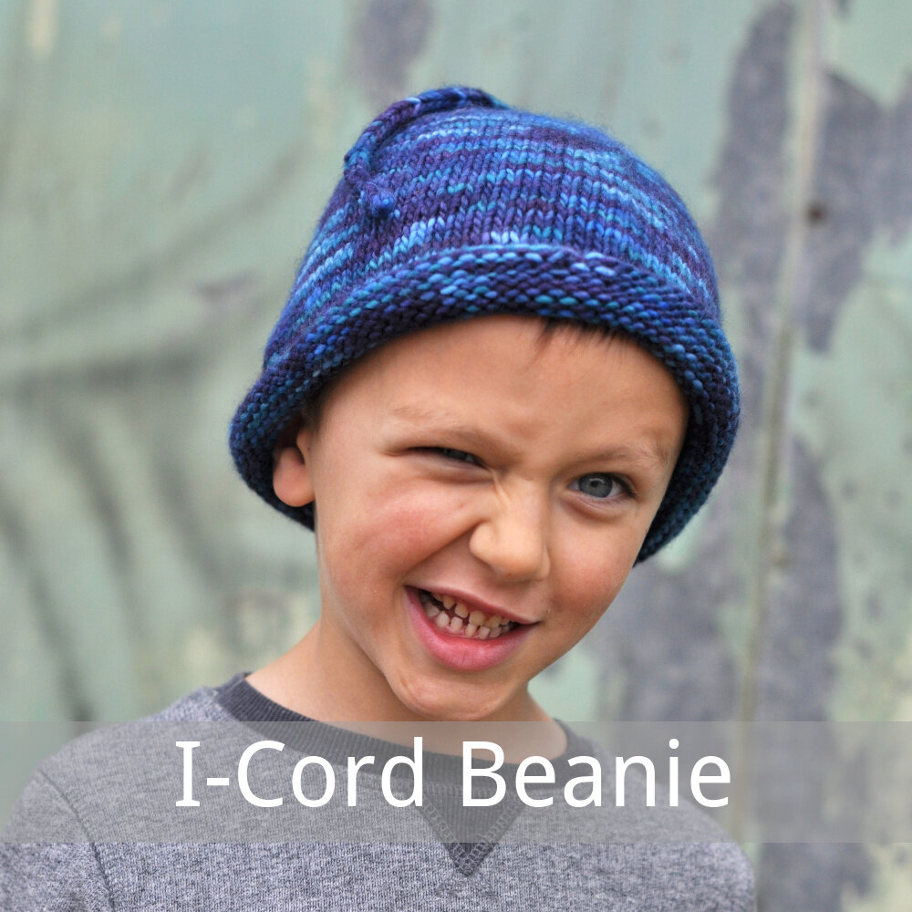 I-cord beanie free knitting pattern