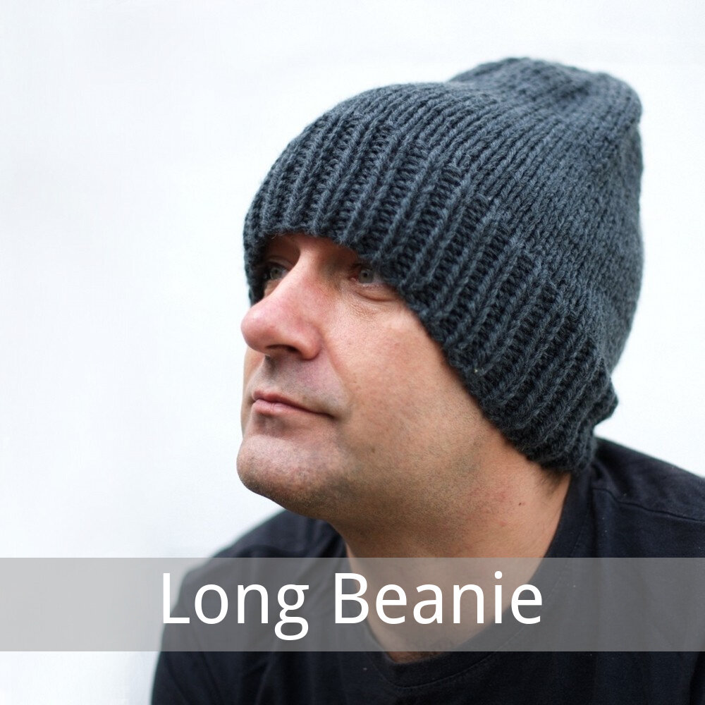 Long beanie free knitting pattern