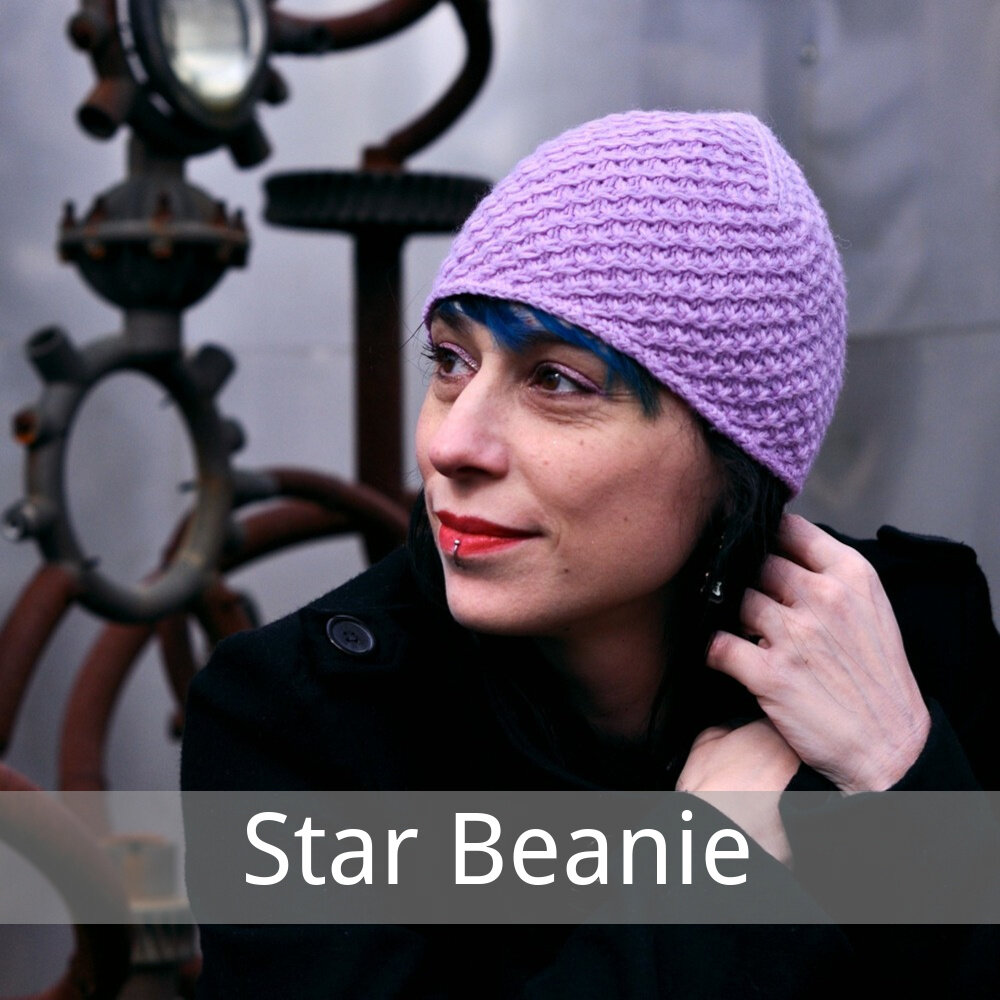 Star Beanie free knitting pattern