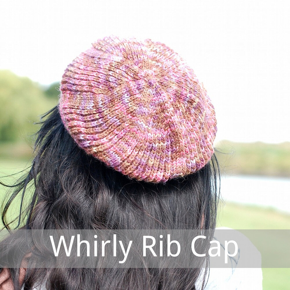 Whirly Rib Cap free knitting pattern