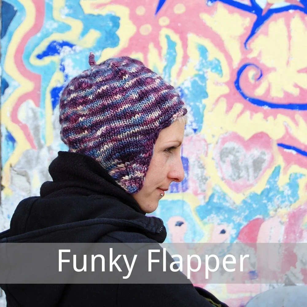 Funky Flapper free knitting pattern