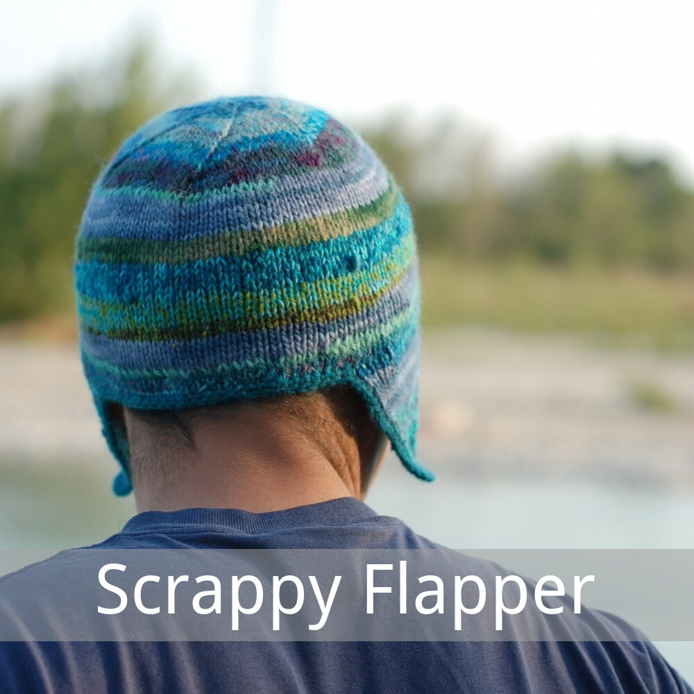Scrappy Flapper free knitting pattern