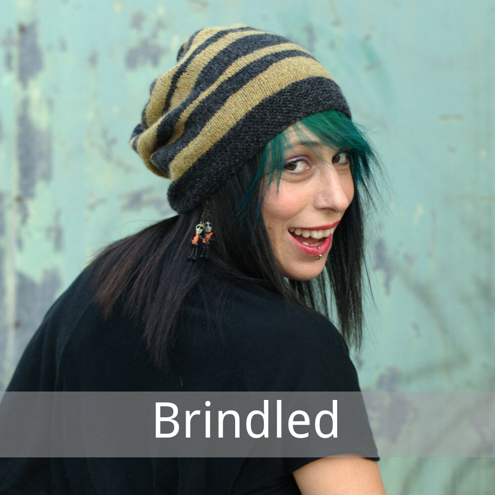 Brindled free knitting pattern