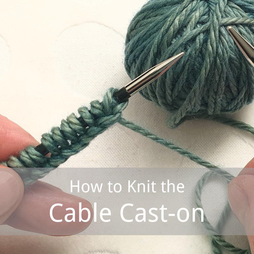 free tutorial for the cable cast-on