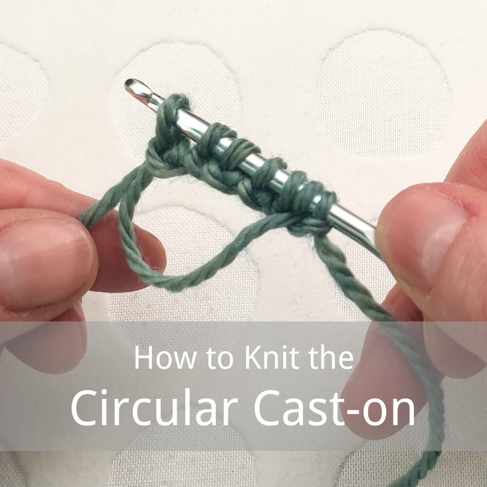free tutorial for the circular cast-on