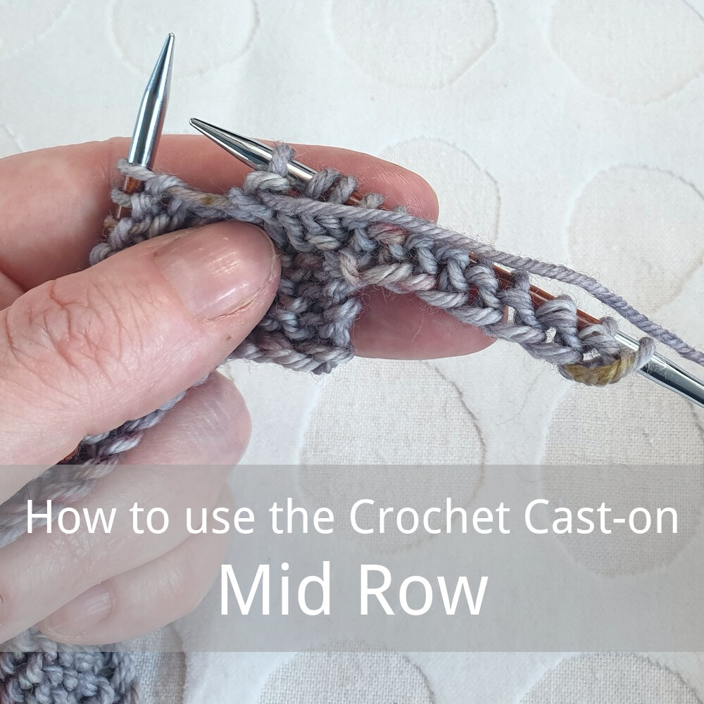 free tutorial for using the crochet cast-on mid row