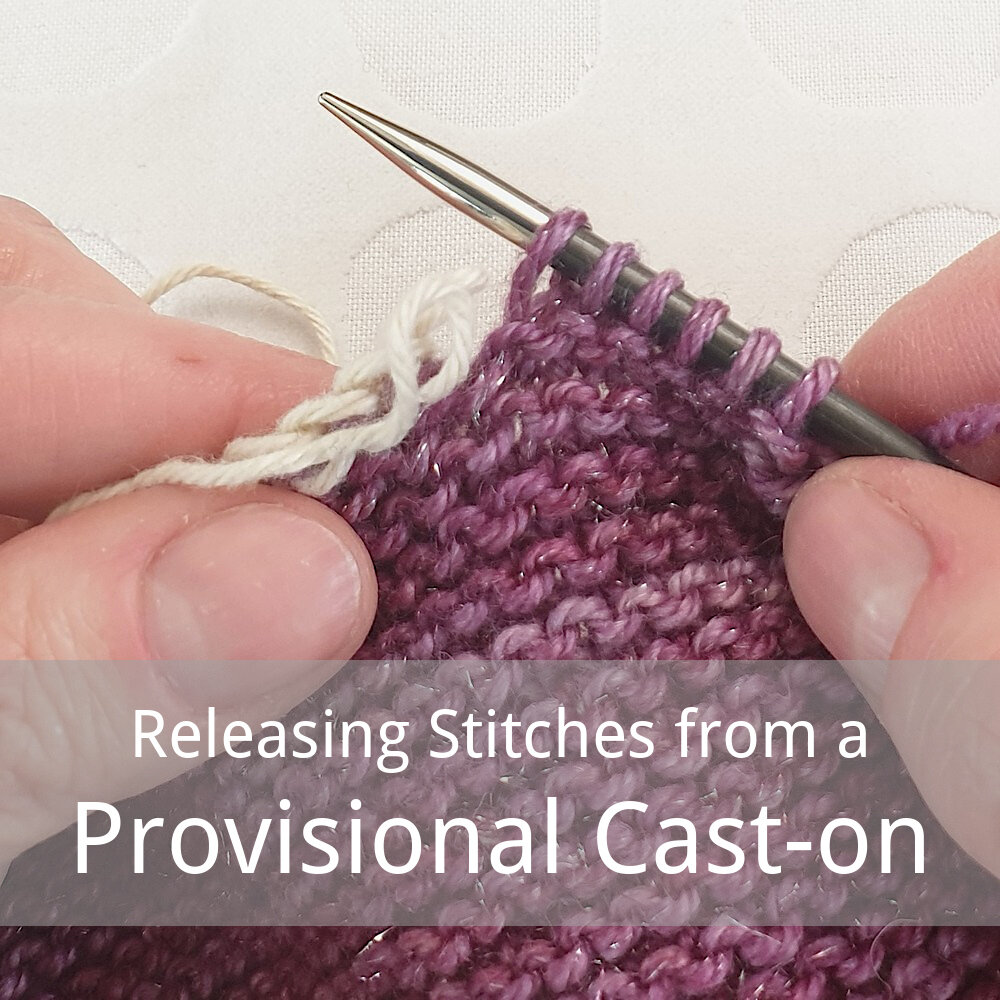 free tutorial for removing the crochet provisional cast-on