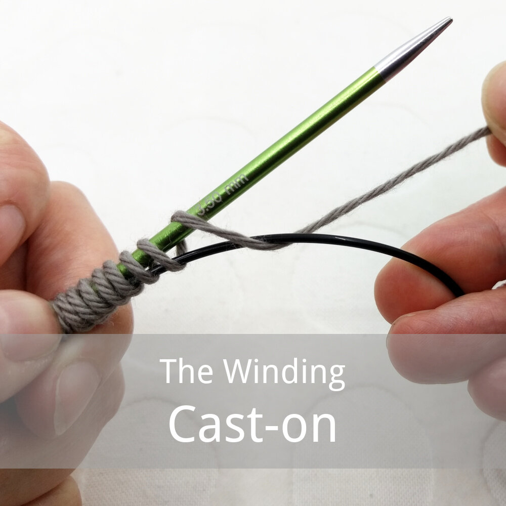 free tutorial for the winding cast-on
