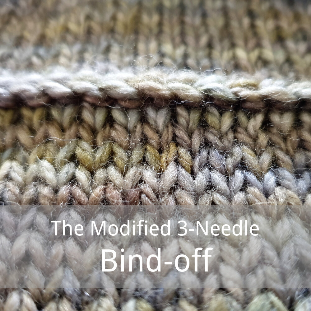 free tutorial for the modified 3-needle bind-off