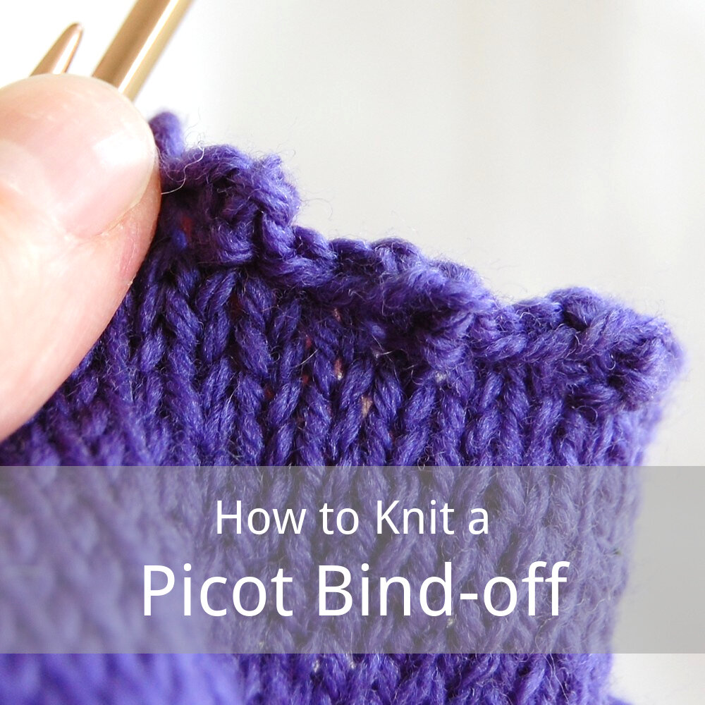 free tutorial for the picot bind-off