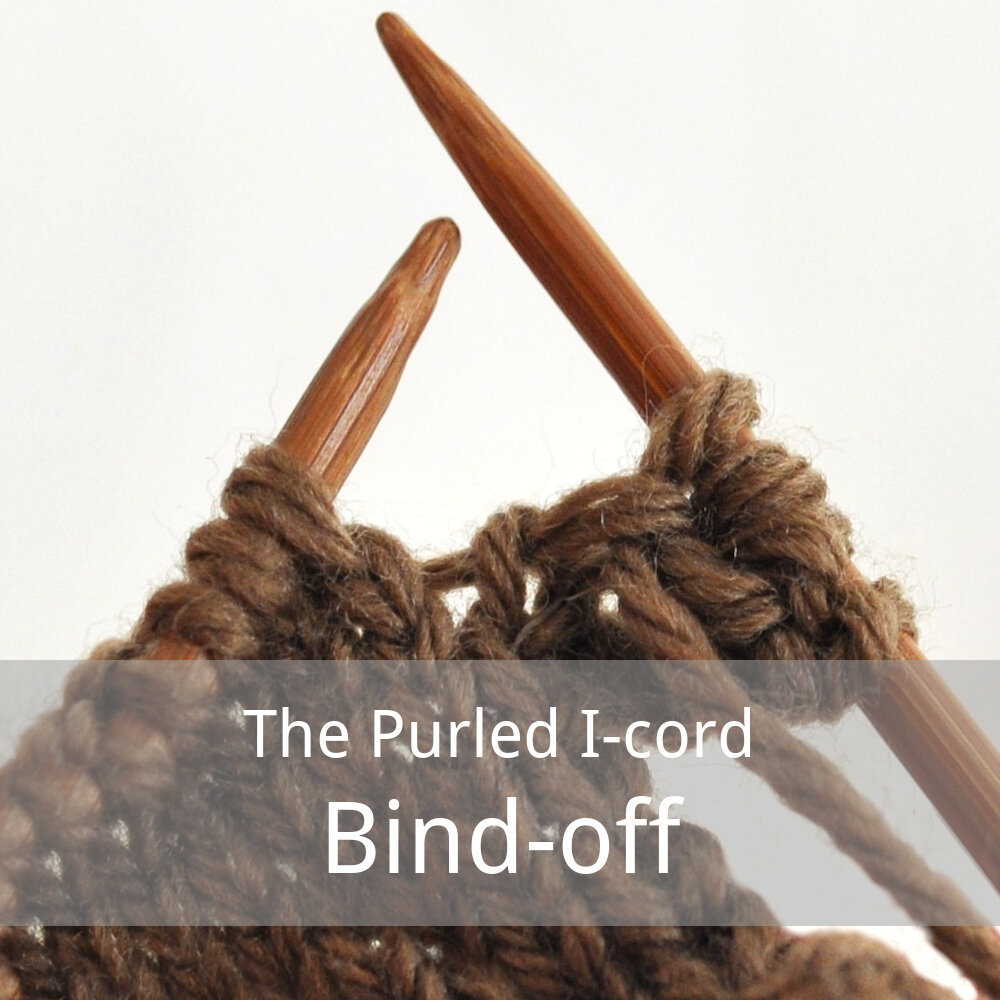 free tutorial for the purled i-cord bind-off