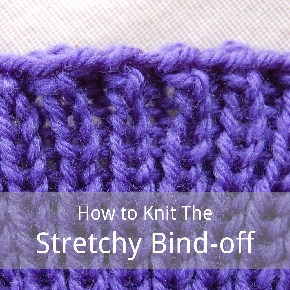 free tutorial for the stretchy or elastic bind-off