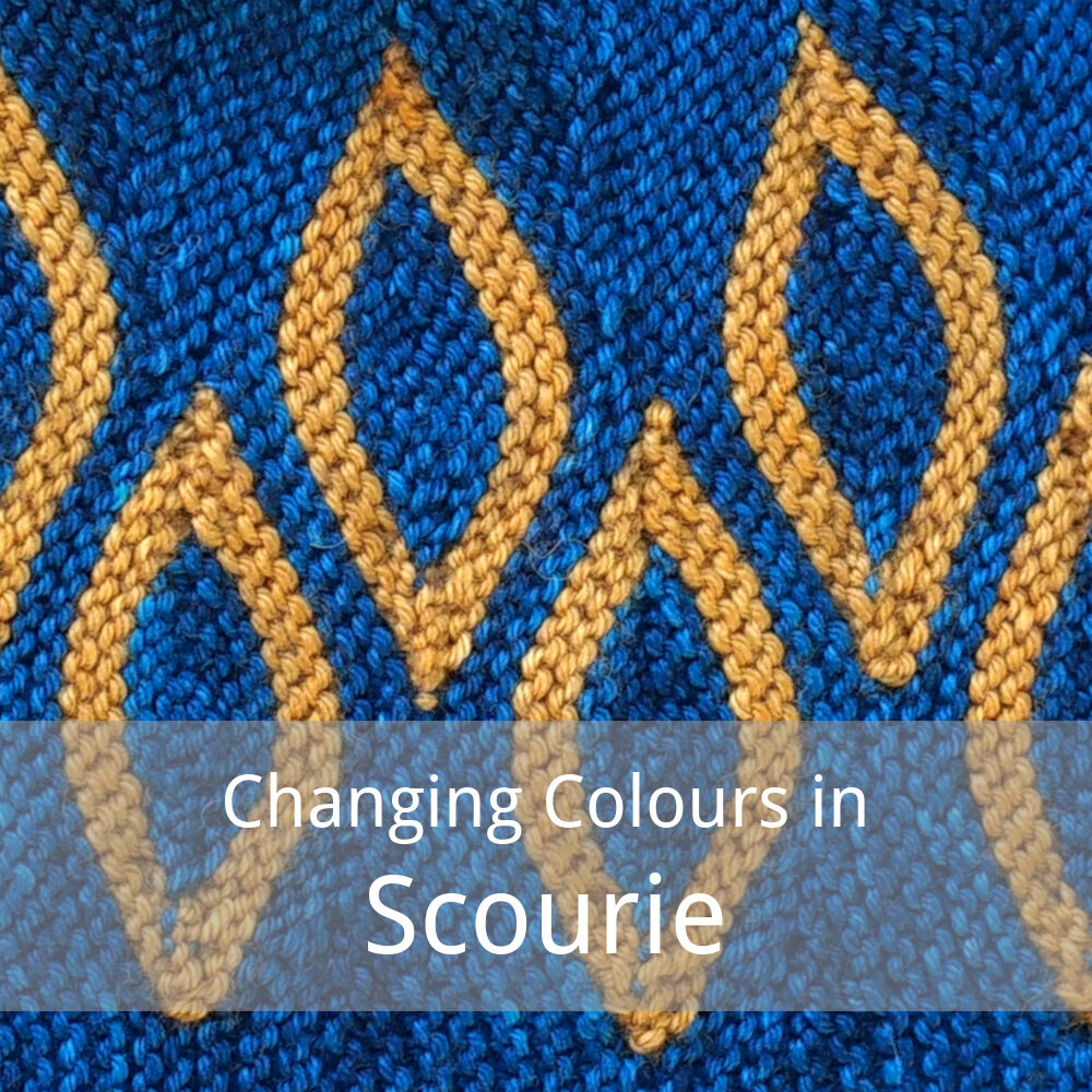 how to change colours in the Scourie pattern