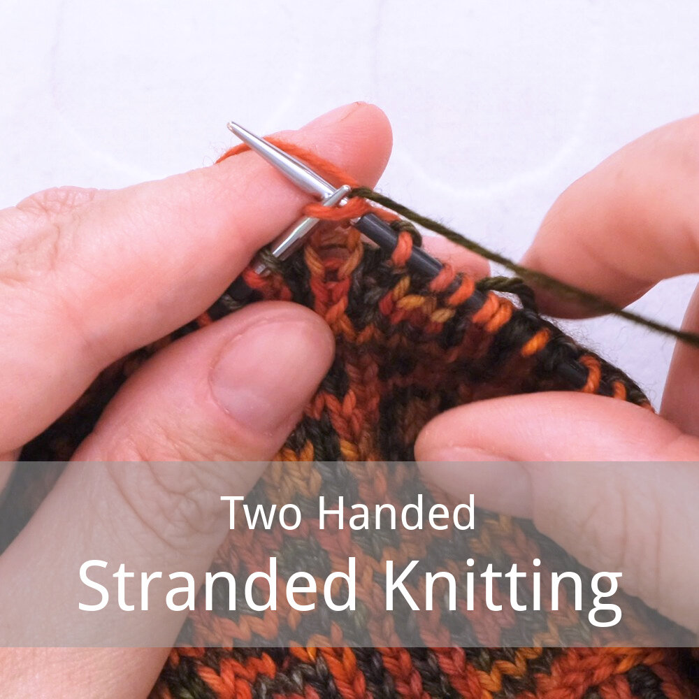 free tutorial for two handed stranded knitting