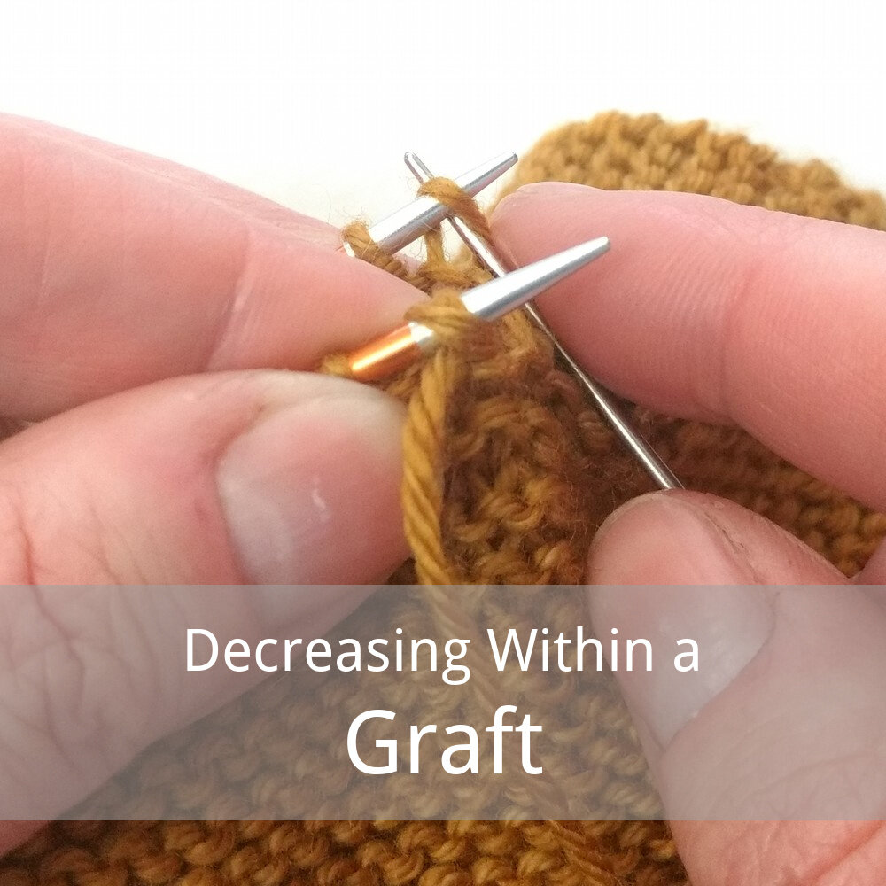 free tutorial for making decreases within a graft