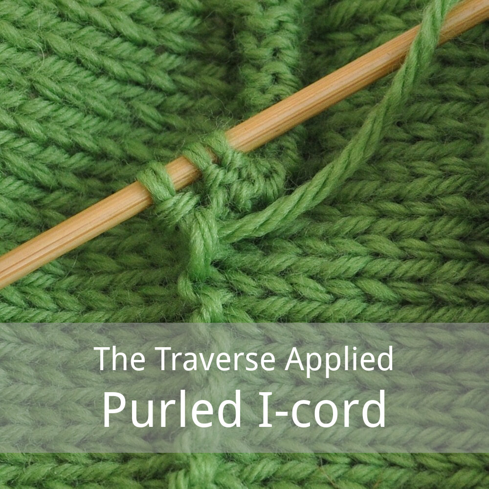 free tutorial for the traverse applied purled i-cord