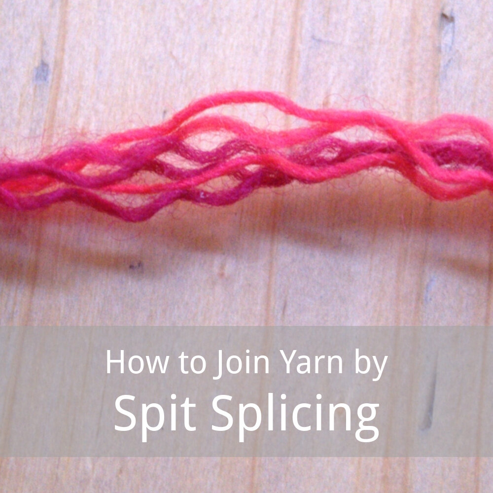 Spit Splicing - how to join yarn and save on wastage