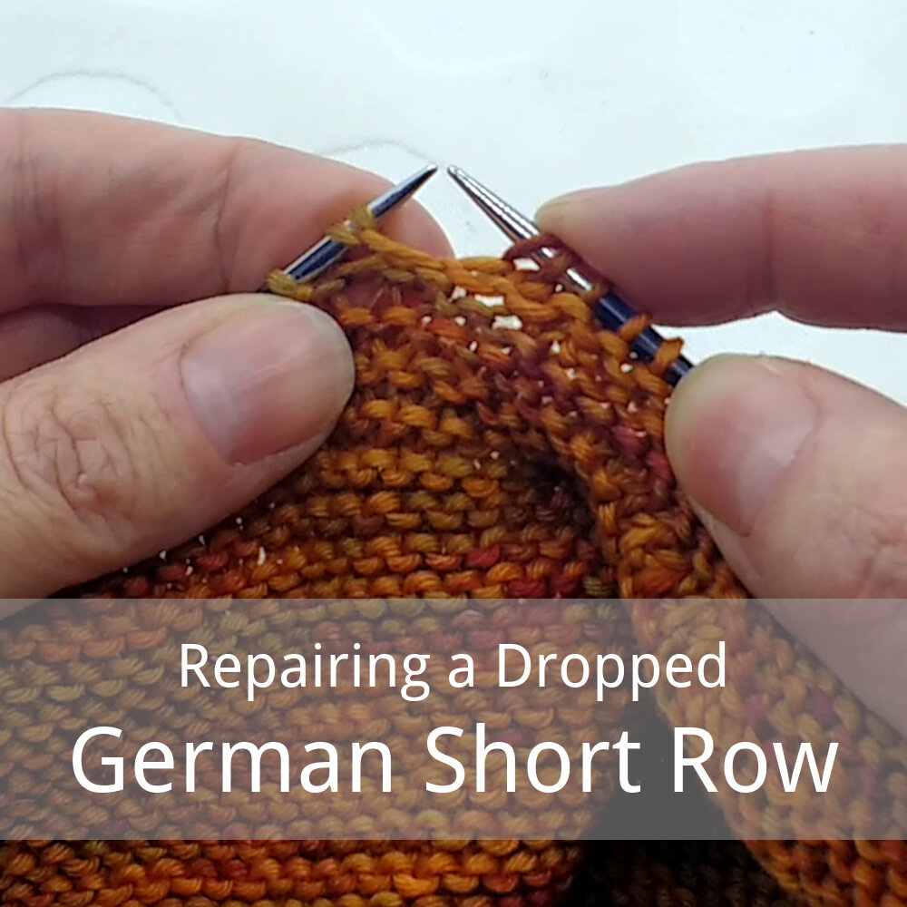 free tutorial for repairing a German short row