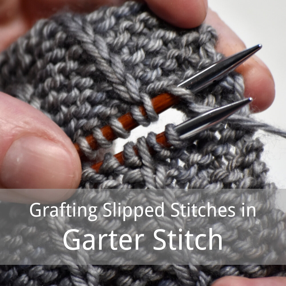 grafting slipped stitches across garter stitch