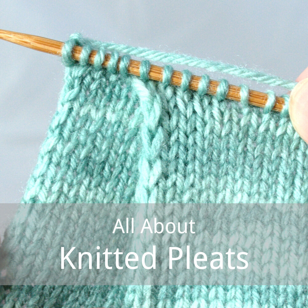 free tutorial for how to make knitted pleats