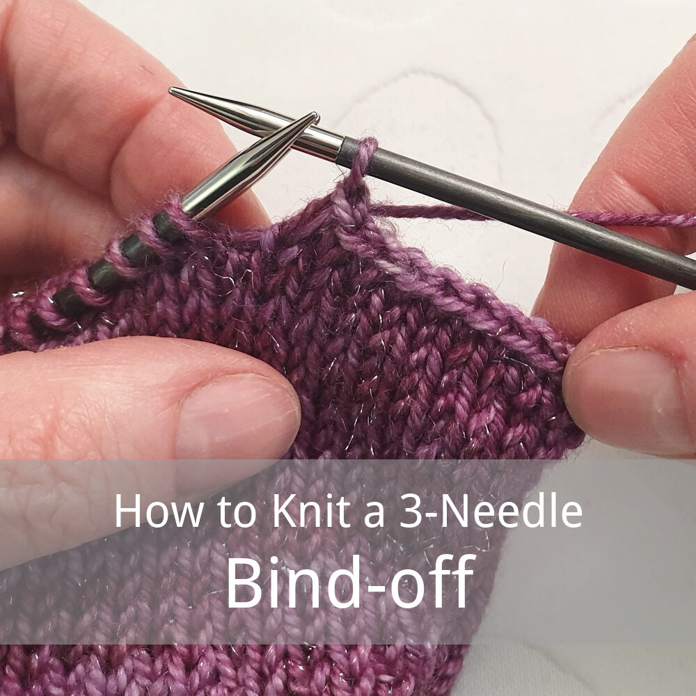 free tutorial for a 3-needle bind-off