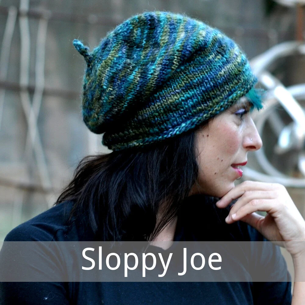 Sloppy Joe - free slouch Hat knitting pattern