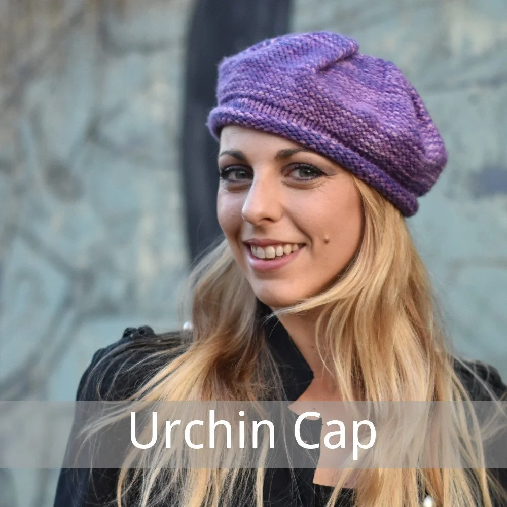 Urchin Cap free knitting pattern for chunky weight yarn