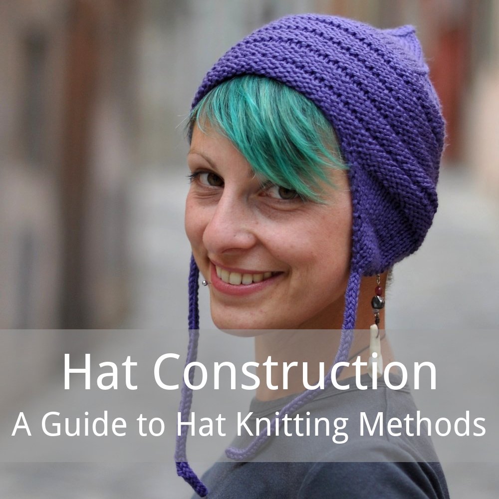 free article about the various ways to construct a hand knit Hat