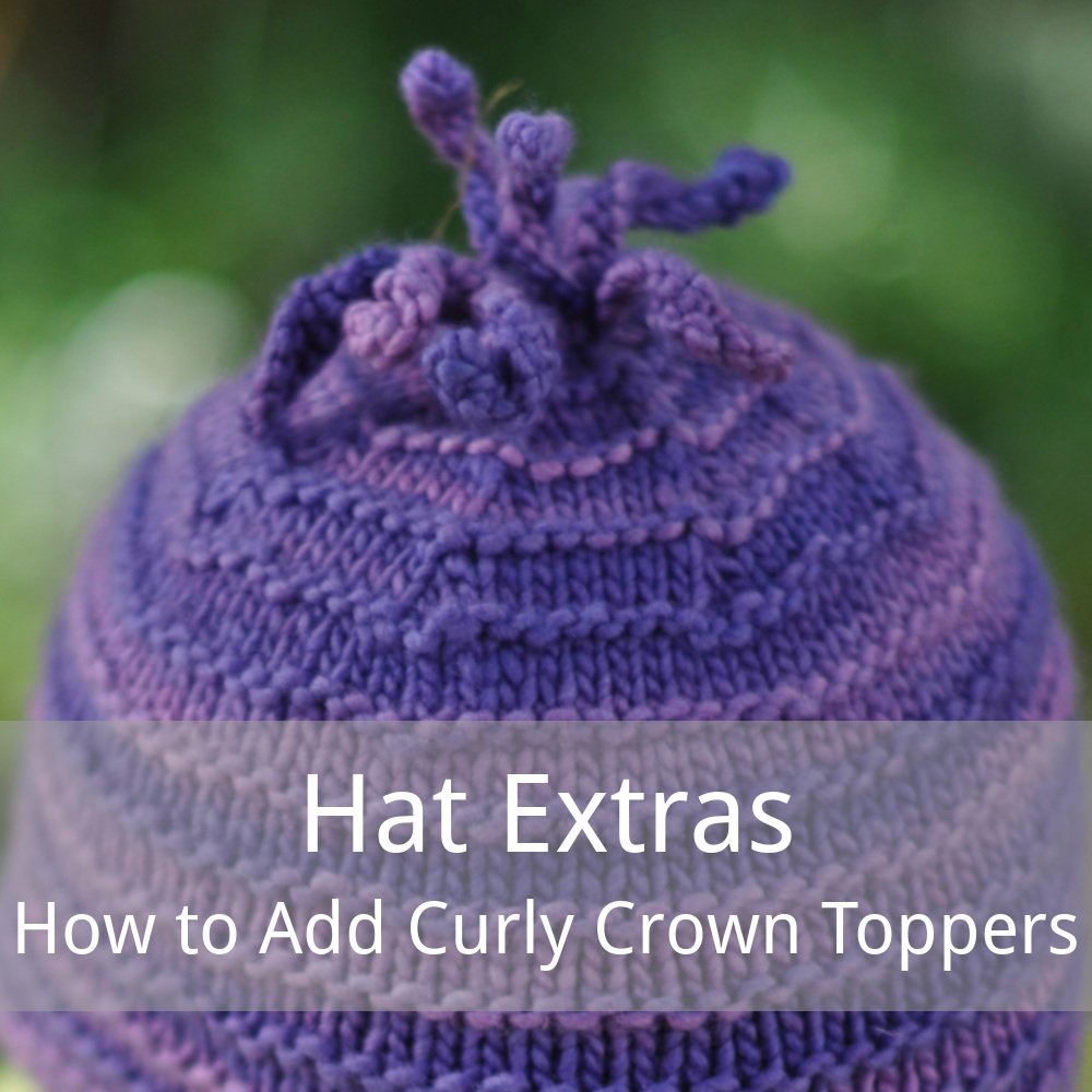 free tutorial for curly tendril crown finish for a Hat