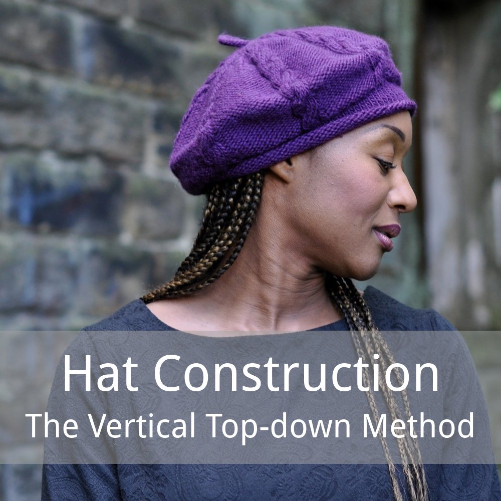 free article explaining all about top down vertically knit Hats