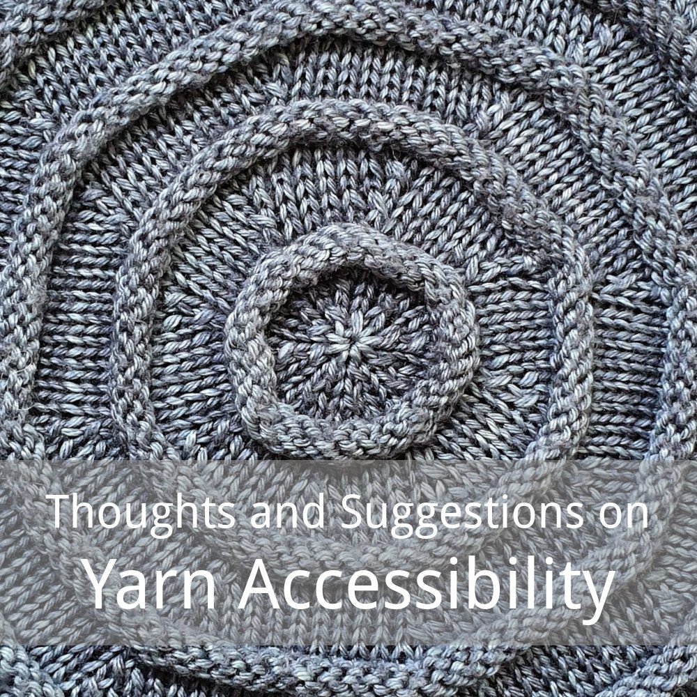 free article on some suggestions to improve yarn accessibility for knit designers