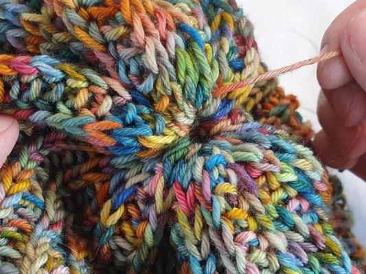 New! Chunky yarn finger knitting Knit & Purl patterns workshop 10