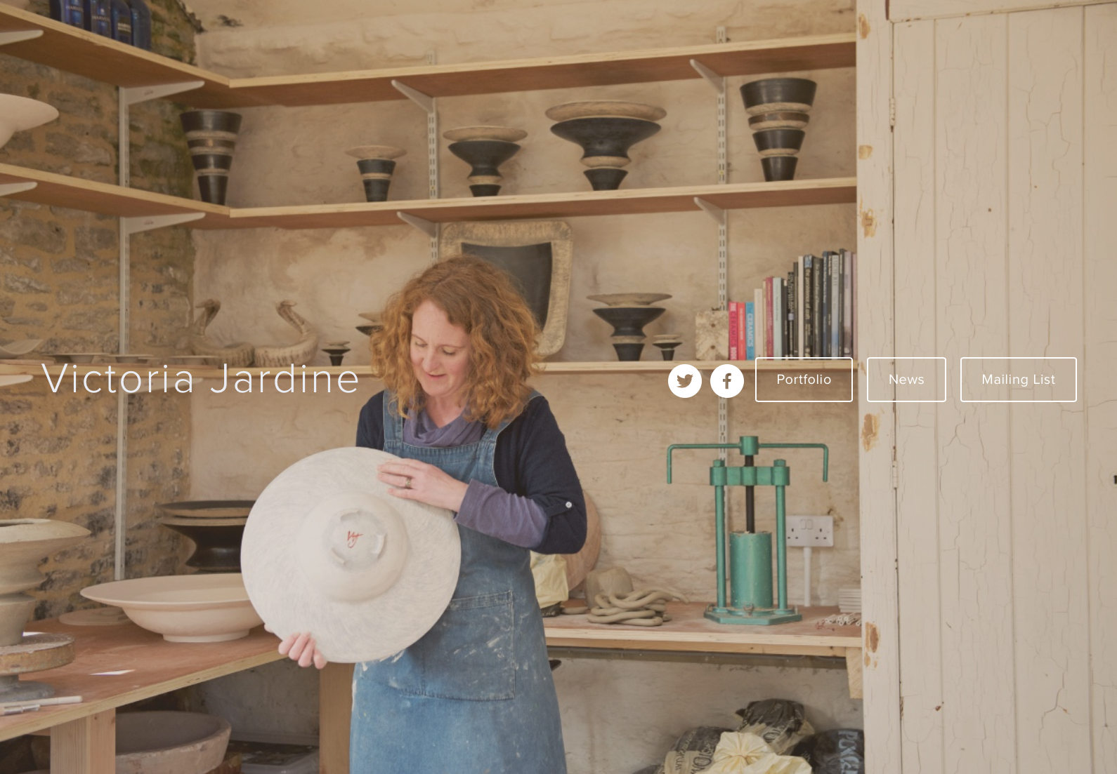 Cover page: Victoria Jardine Website