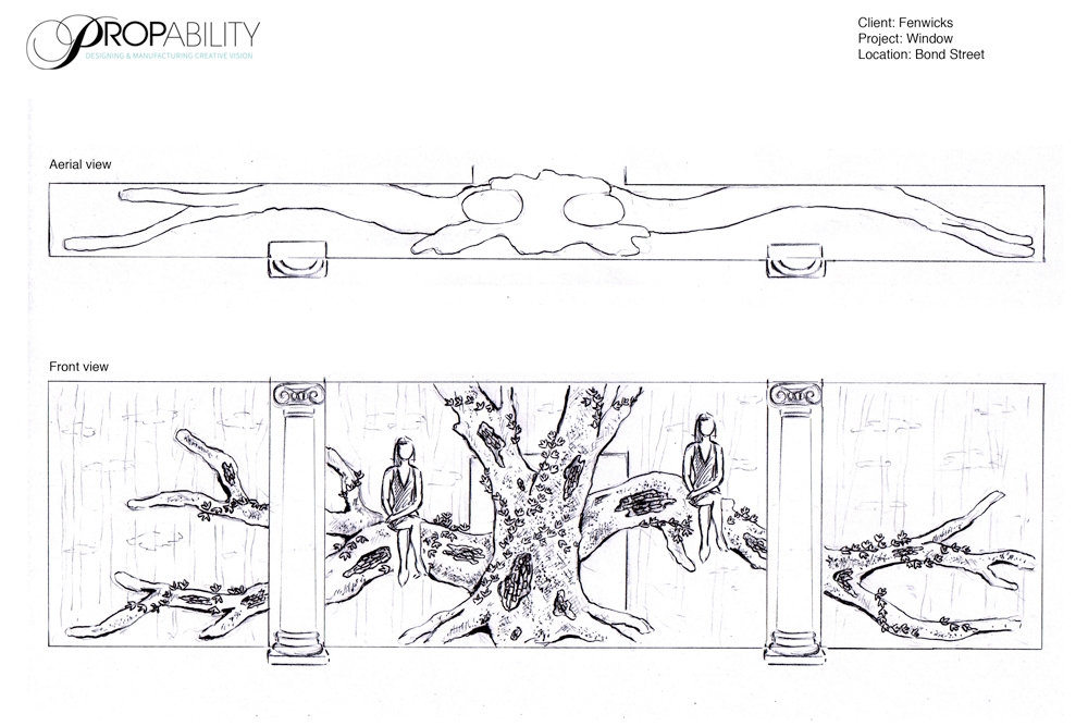 Props & Sculpts, Fenwicks, Autumn Window Displays, Fenwick Bond Street, Retail Design, VM, Visual Merchandising