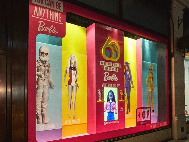 barbie display cabinet