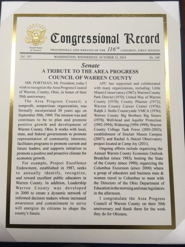 50 th Senator Portman Congressional record.jpg