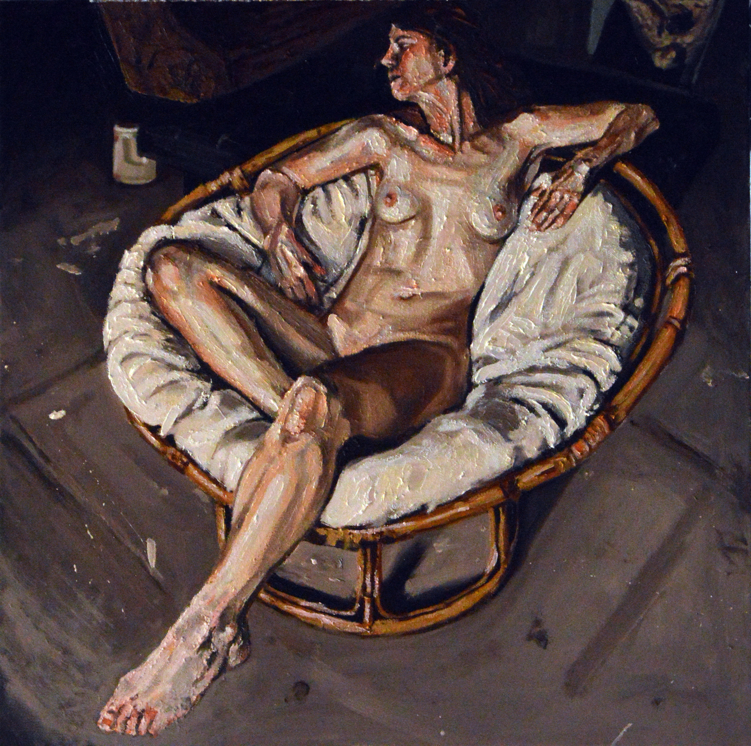 Catherine in a chair