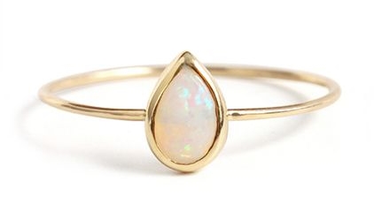 Catbird Opal Teardrop Ring, $198, available at Catbird .