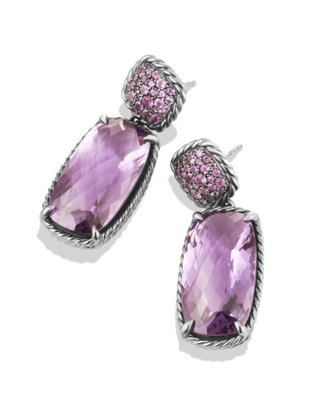 David Yurman Chatelaine Drop Earrings with Lavender Amethyst and Purple Sapphires $1,950.00
