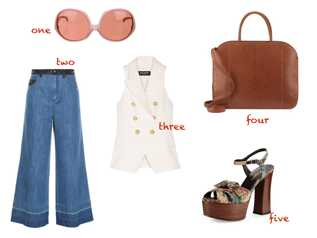 one. NINA RICCI $39 | two. SONIA RYKIEL $181 | three. BALMAIN PARIS $788 | four. NINA RICCI $2,750 | five. SAINT LAURENT $268