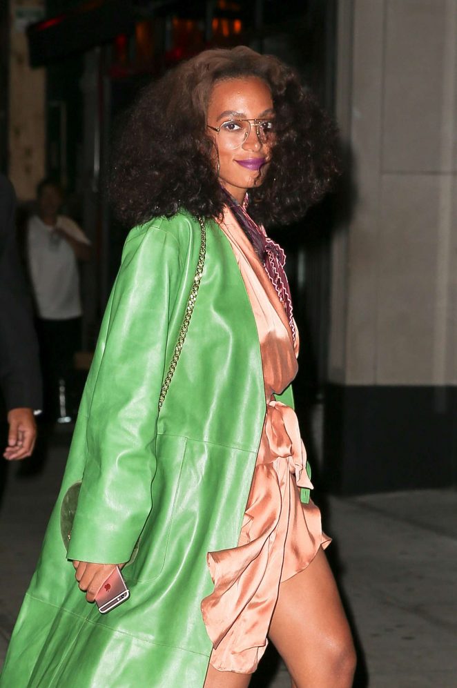 Solange at Beyonce's birthday party this past September