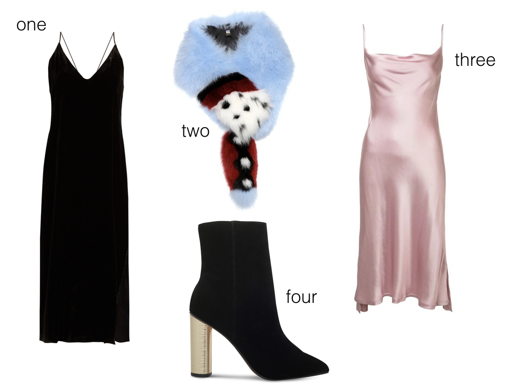 one. RAEY , $260 | two. Fendi , $2,300 | three. Protagonist , $595 | four. KG Kurt Geiger , $174