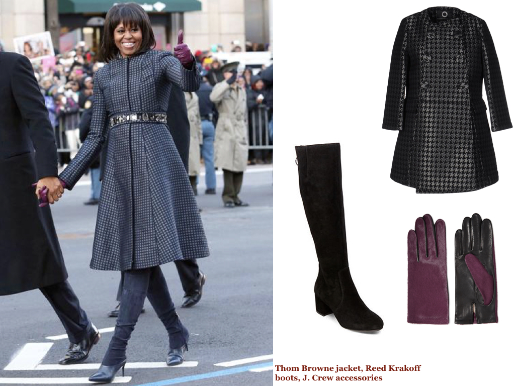 coat, UP TO BE , $95 | boots, STEVE MADDEN , $149 | gloves, AGNELLE , $78