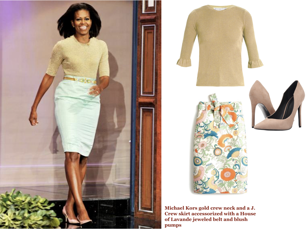 sweater, RED VALENTINO , $306 | skirt, J. CREW , $110 | shoes, KENDALL + KYLIE , $104